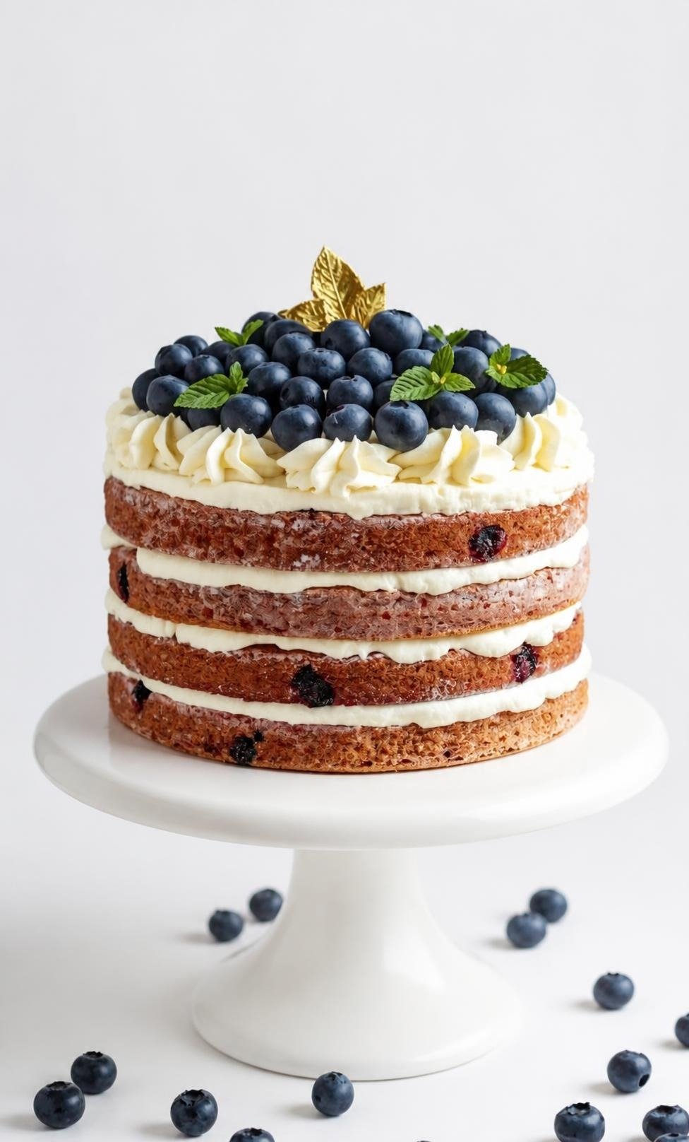 Blueberry Almond Flour Cake