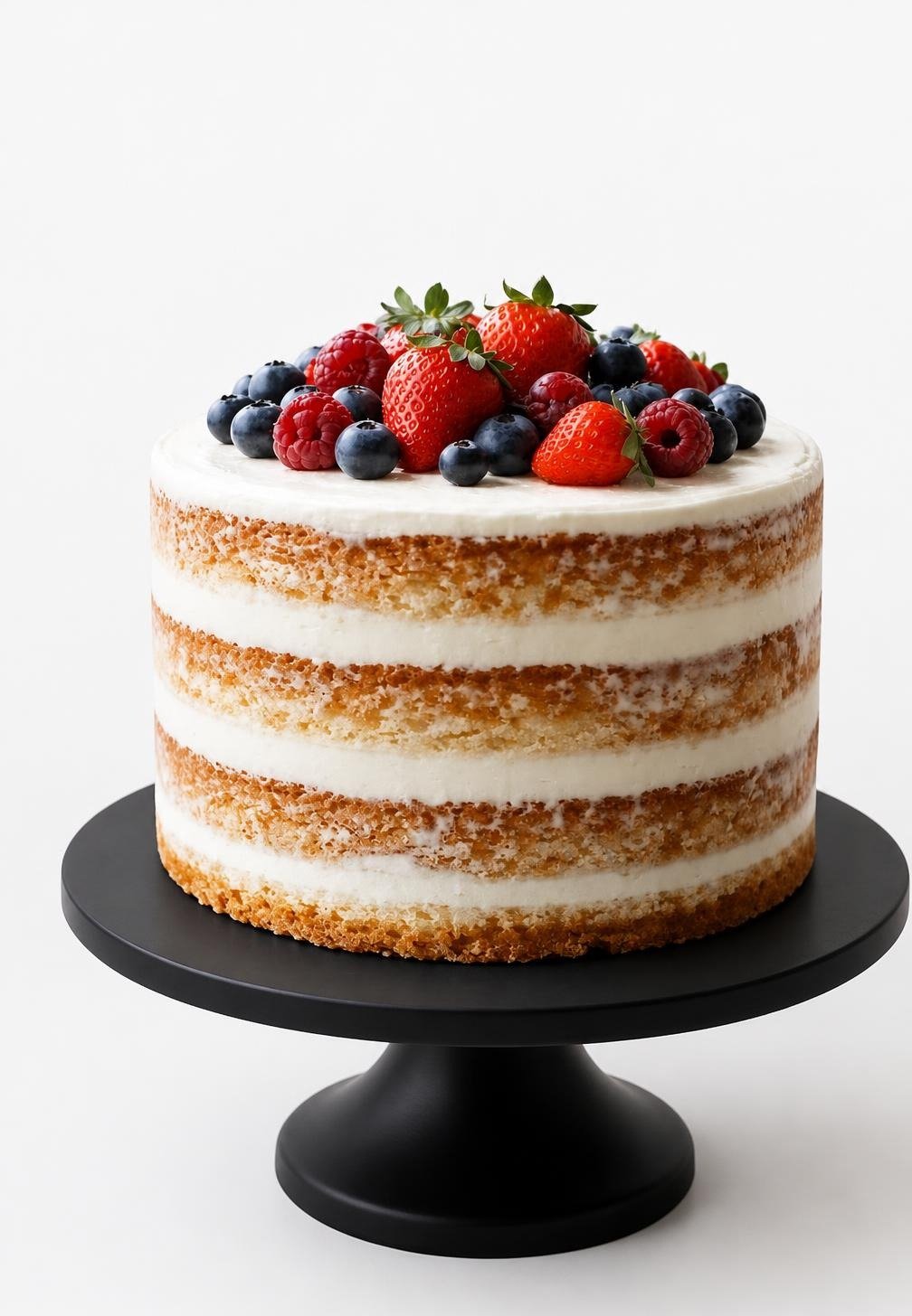 Mixed Berry Almond Flour Cake
