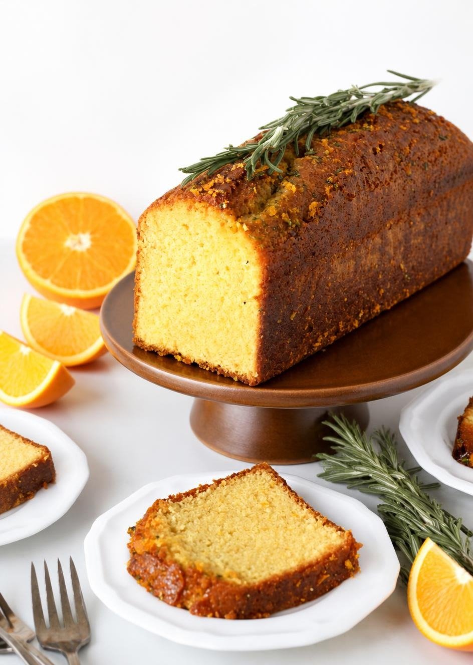 Orange Rosemary Tea Cake